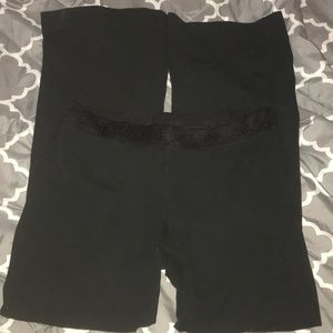 Stretch Waist Pink Boot/Flare Leggings